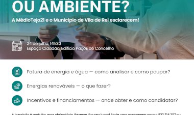 Vila de Rei e MedioTejo21 promovem sessões individuais sobre literacia energética