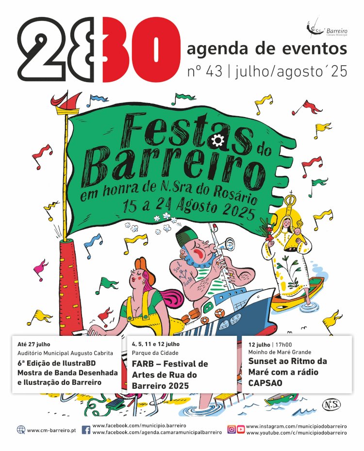 Agenda de Eventos 2830 Julho/Agosto 2025 já disponível