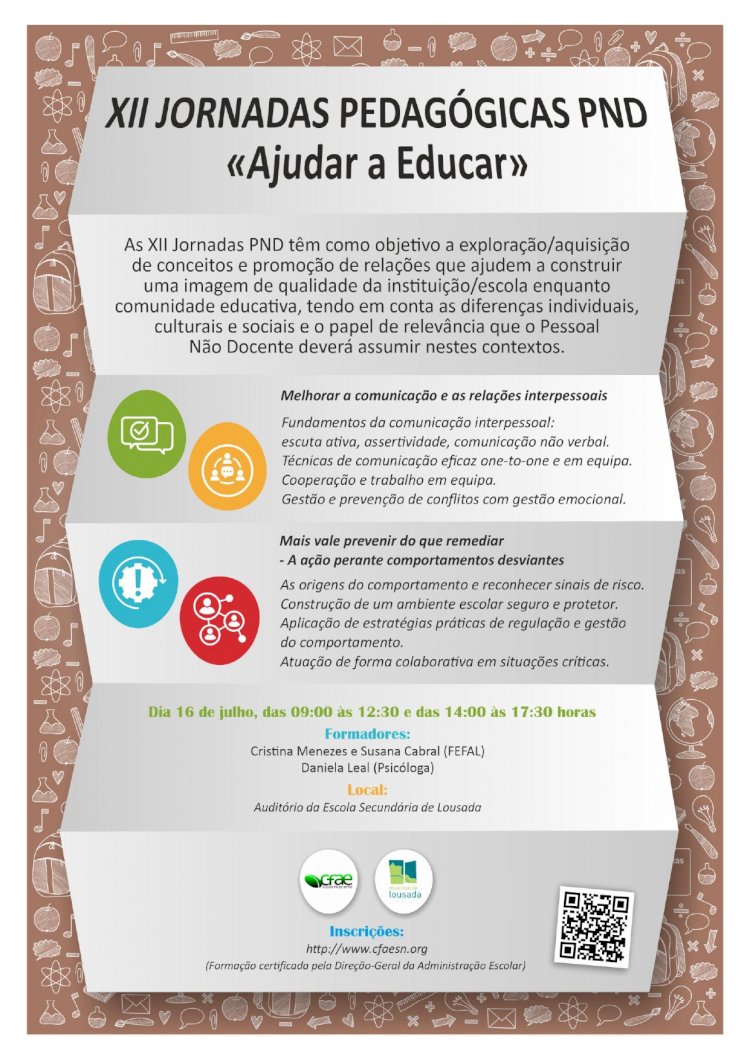 Jornadas “Ajudar a Educar” para pessoal não docente