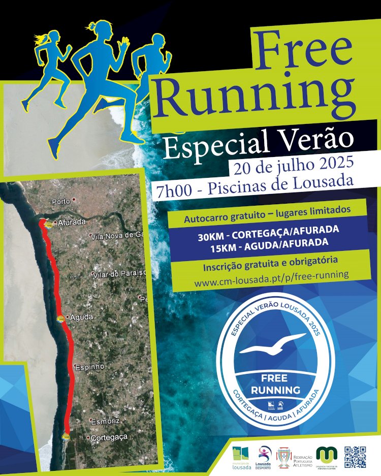 Free Running Especial de Verão com inscrições abertas