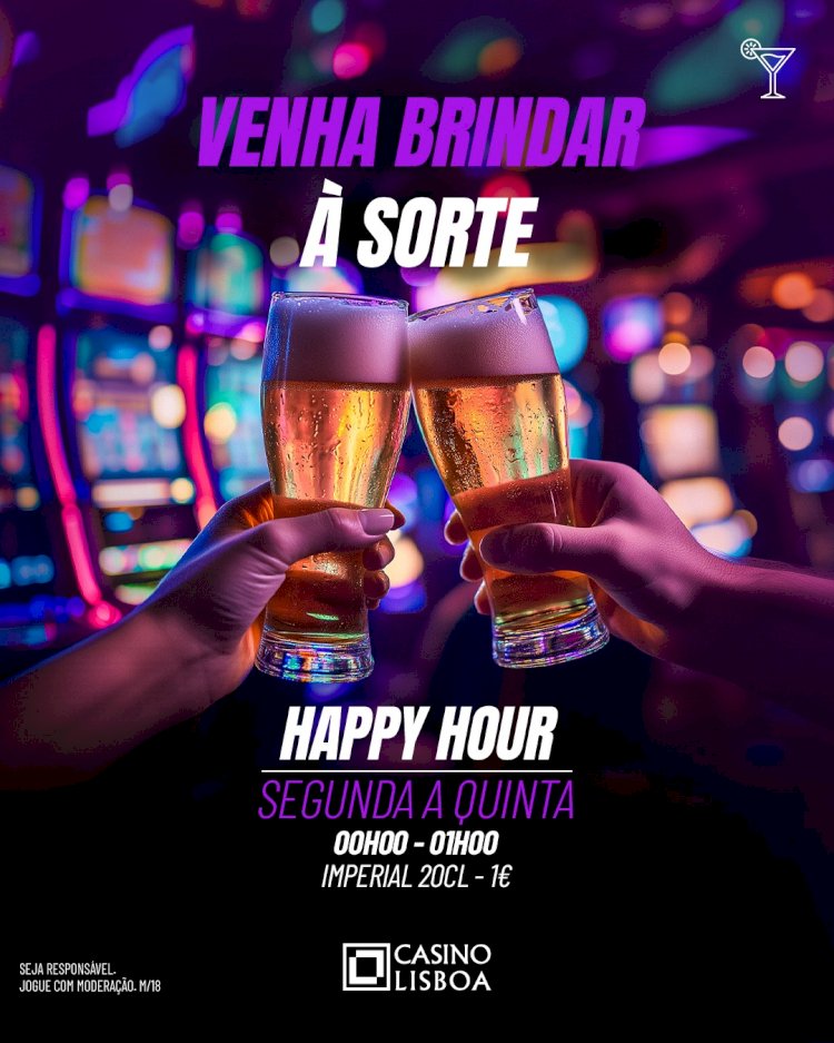 Bares do Casino Lisboa com “Happy Hour” e “Lucky Meal”