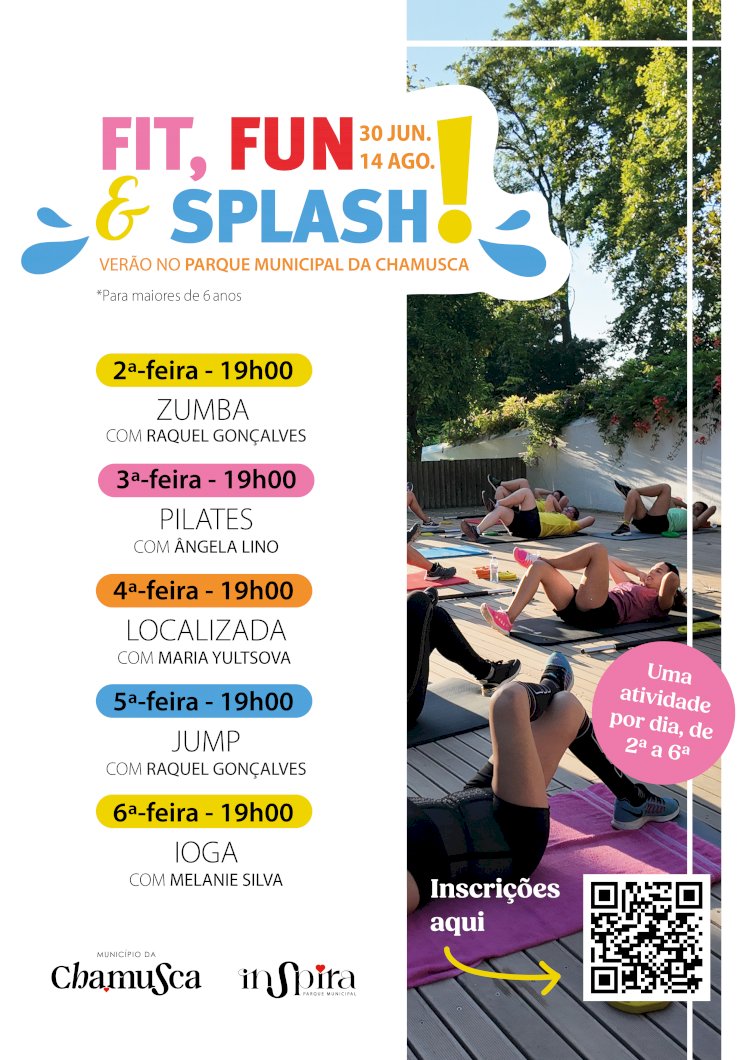 “Fit Fun & Splash!” regressa à Chamusca com atividades gratuitas no Parque Municipal