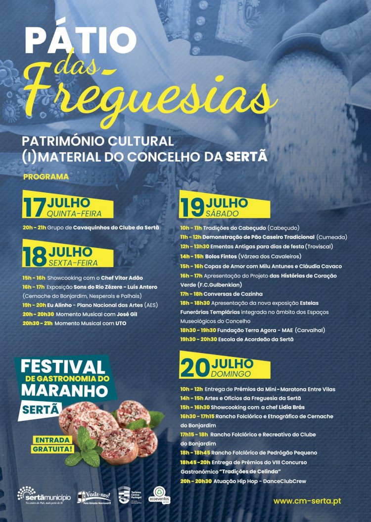 Pátio das Freguesias celebra património cultural (i)material do concelho da Sertã no Festival de Gastronomia do Maranho