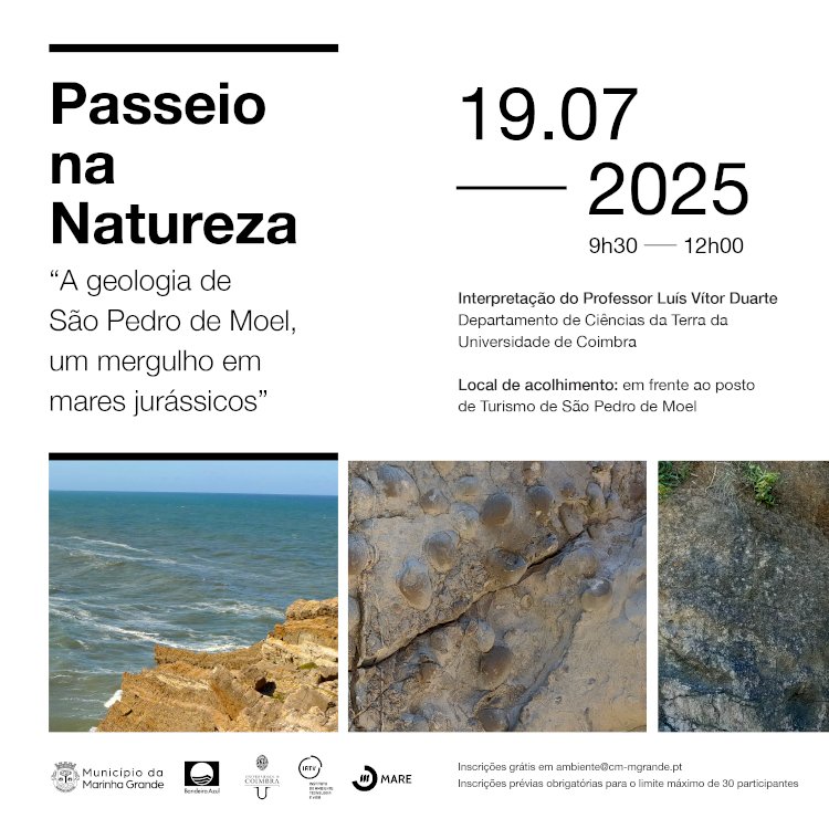 Passeio na natureza revela geologia costeira de São Pedro de Moel