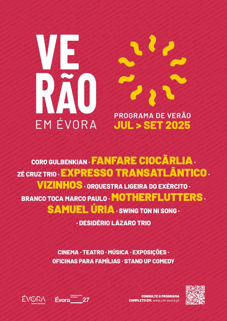 VERÃO Em Évora traz música, cinema e teatro até 04 de Setembro