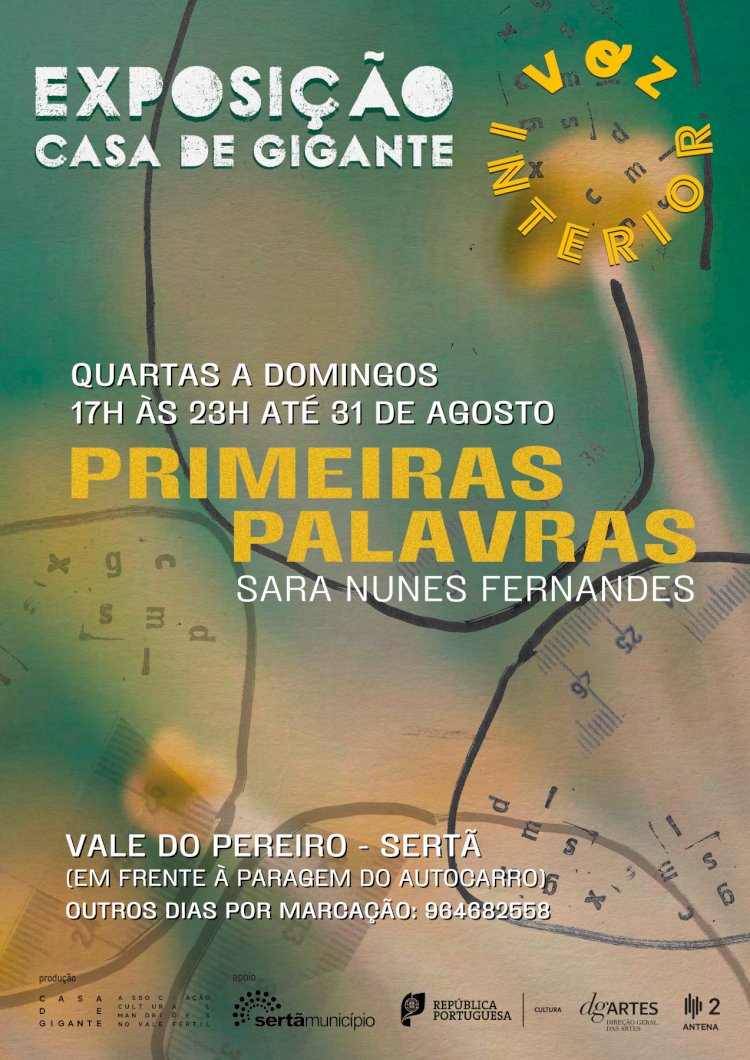 Primeiras Palavras em exposição na Casa de Gigante até 31 de agosto