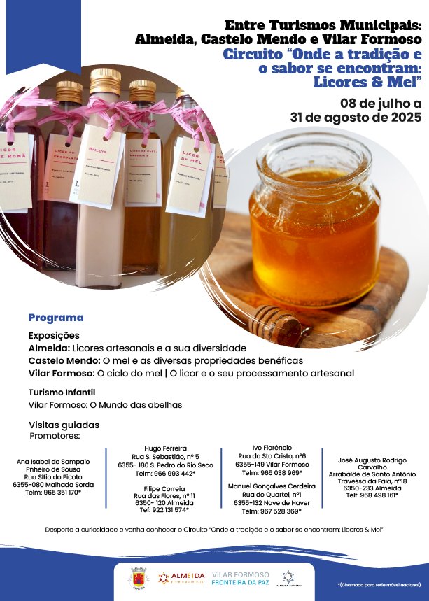 Circuito “Onde a tradição e o sabor se encontram: Licores & Mel”