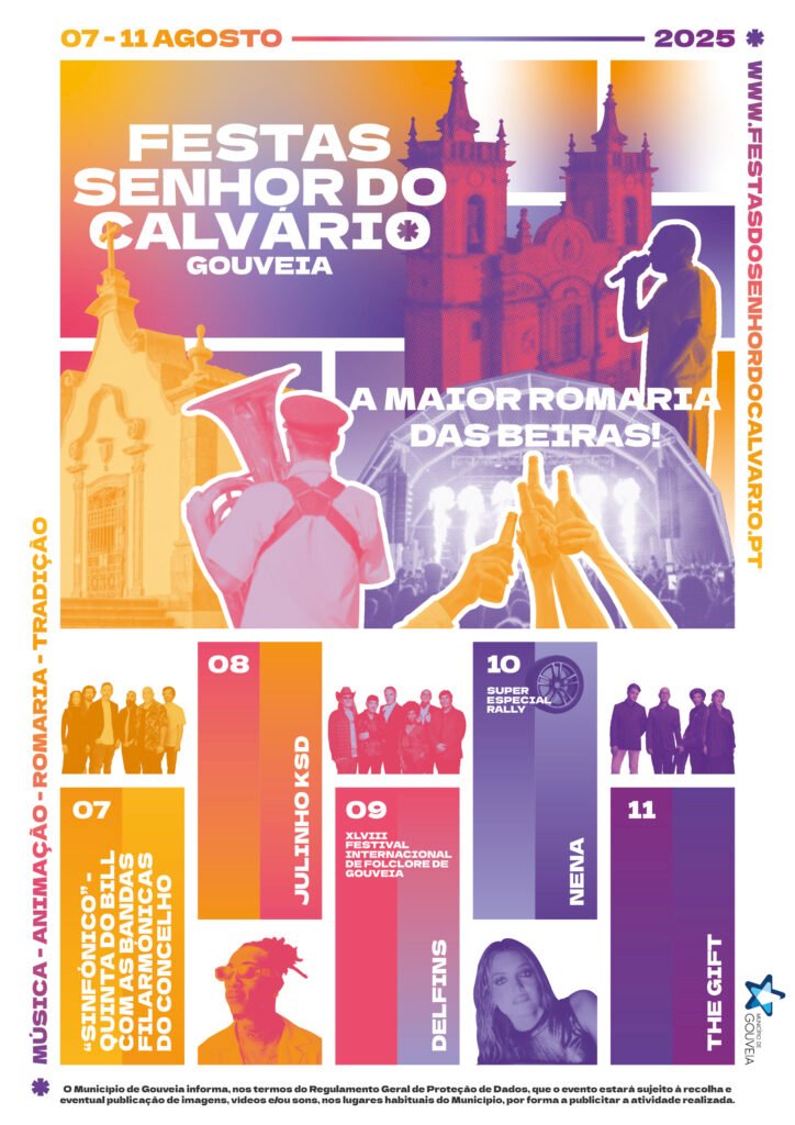 Festas do Senhor do Calvário 2025 recebem Quinta do Bill, Julinho KSD, Delfins, Nena e The Gift