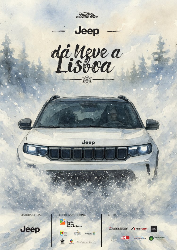 Jeep dá Neve a Lisboa recorda as mordomias dos Reis de Portugal há 400 anos