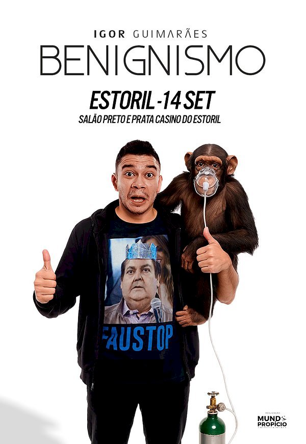 Igor Guimarães apresenta “Benignismo” no Casino Estoril  a 14 de Setembro