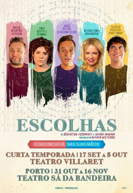 “ESCOLHAS” regressa em Setembro a Lisboa  e chega ao Porto em Outubro