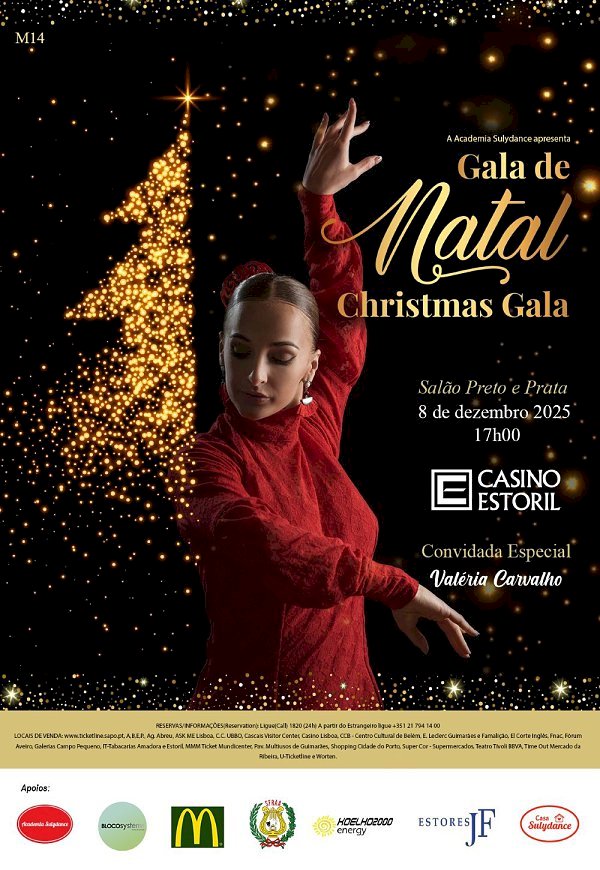 Gala de Natal da Academia Sulydance no Salão Preto e Prata do Casino Estoril