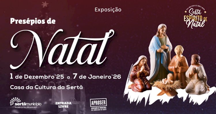 Concorrentes ao “Melhor Presépio de Natal” em exposição até 7 de Janeiro de 2026