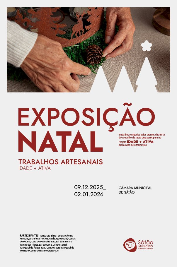 Projecto Idade + Activa apresenta exposição de Natal na Câmara Municipal de Sátão